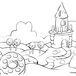 Candyland coloring pages printable for free download