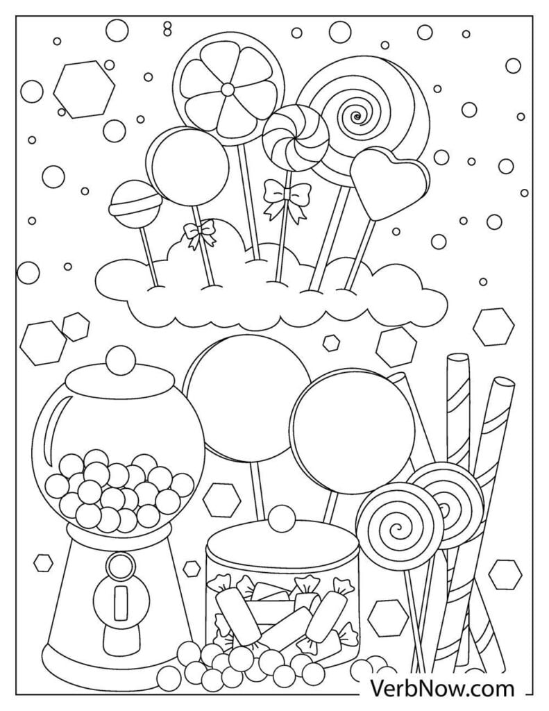 Free candyland coloring pages book for download printable pdf