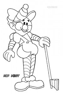 Printable candyland coloring pages for kids