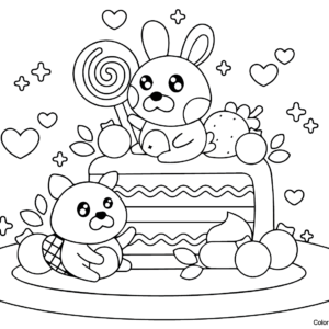 Candyland coloring pages printable for free download