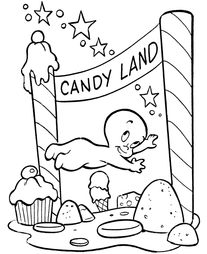 Printable candyland coloring pages