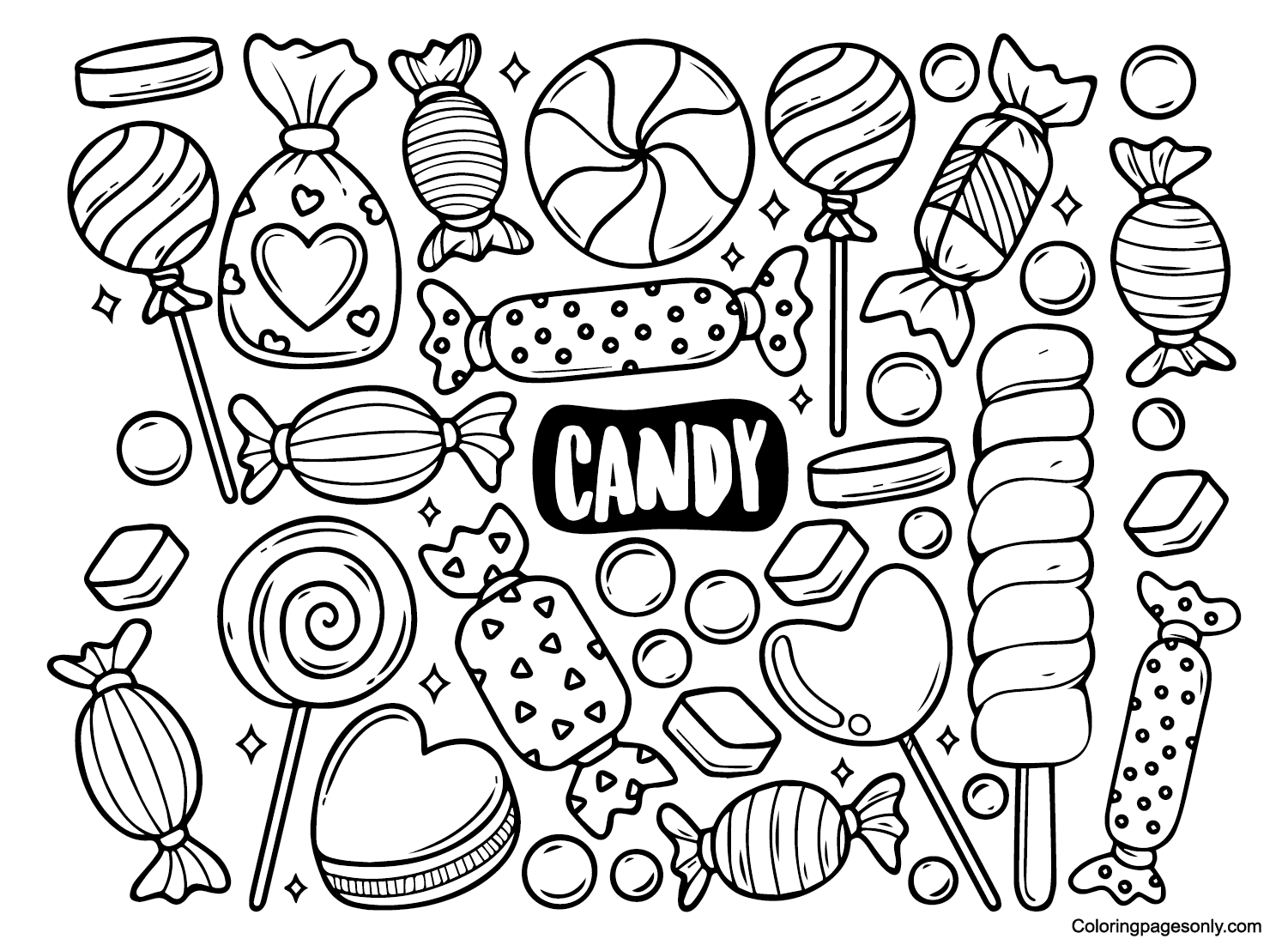 Candyland coloring pages