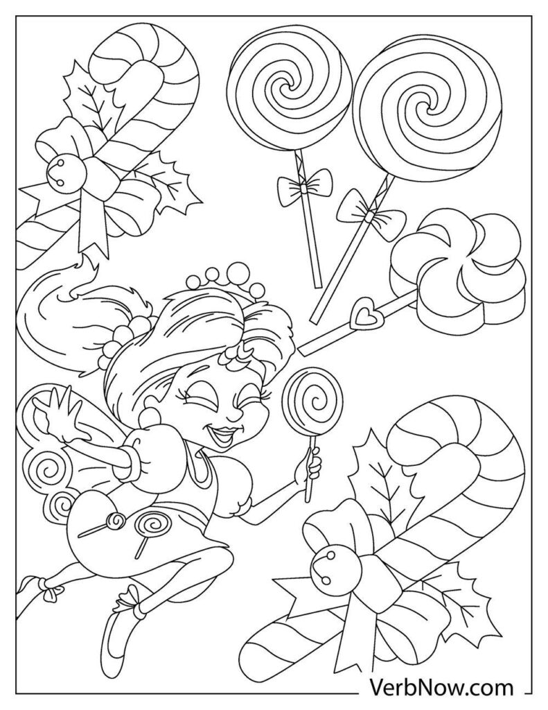 Free candyland coloring pages book for download printable pdf