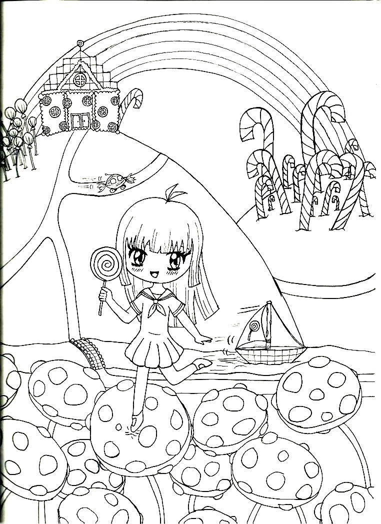 Candyland coloring pages free printables