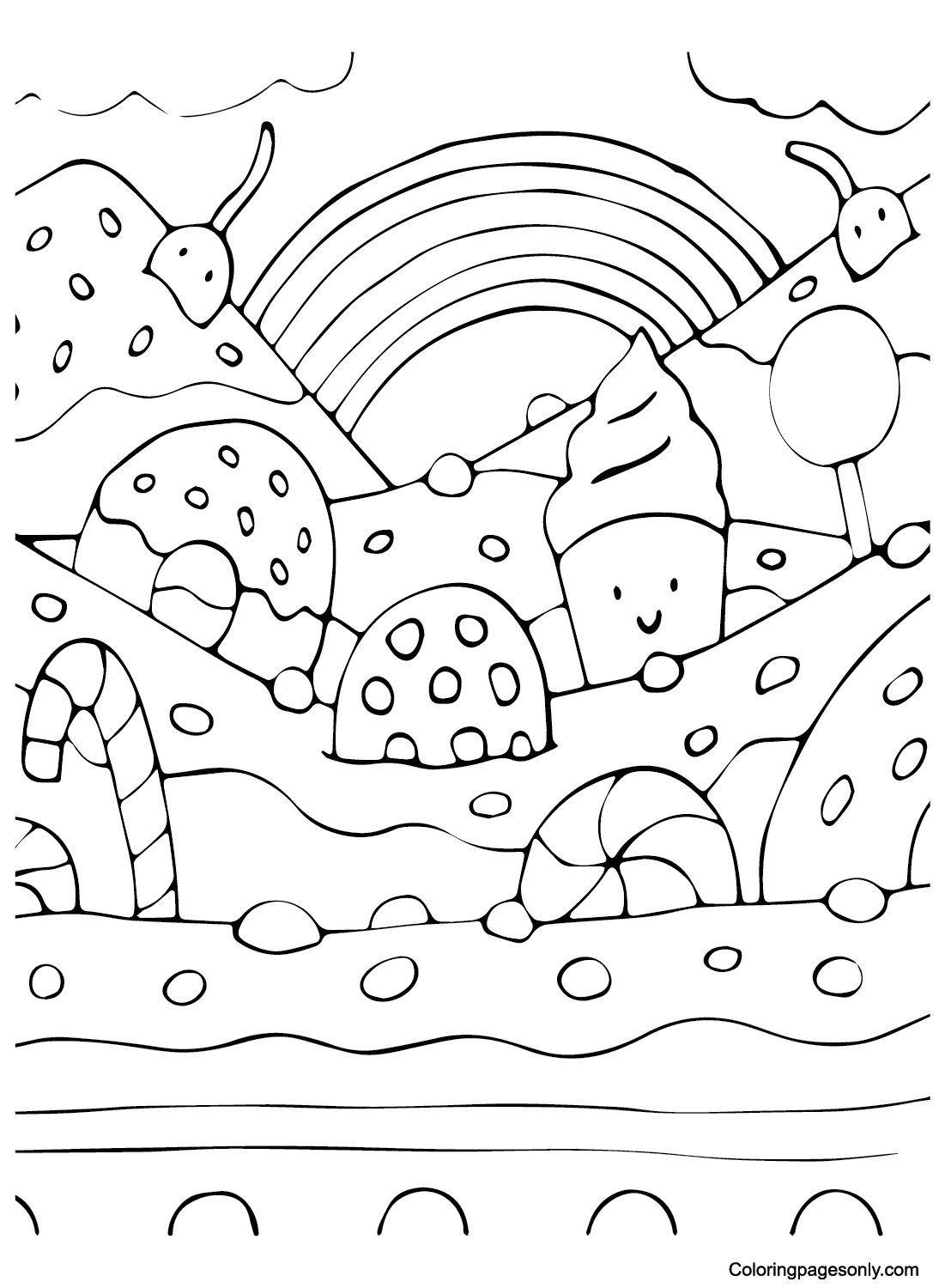 Candyland coloring pages