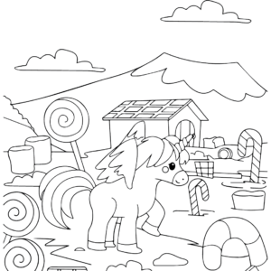 Candyland coloring pages printable for free download