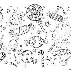 Candyland coloring pages printable for free download