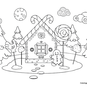 Candyland coloring pages printable for free download