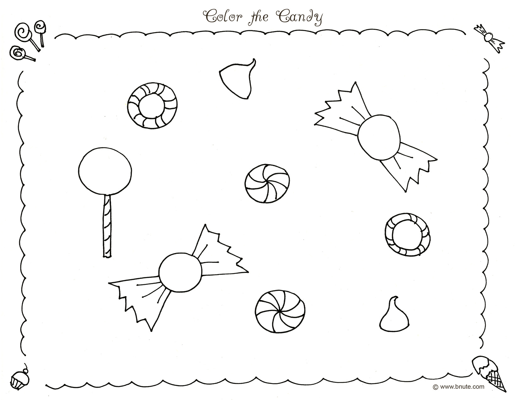 Free printable candyland coloring pages for kids