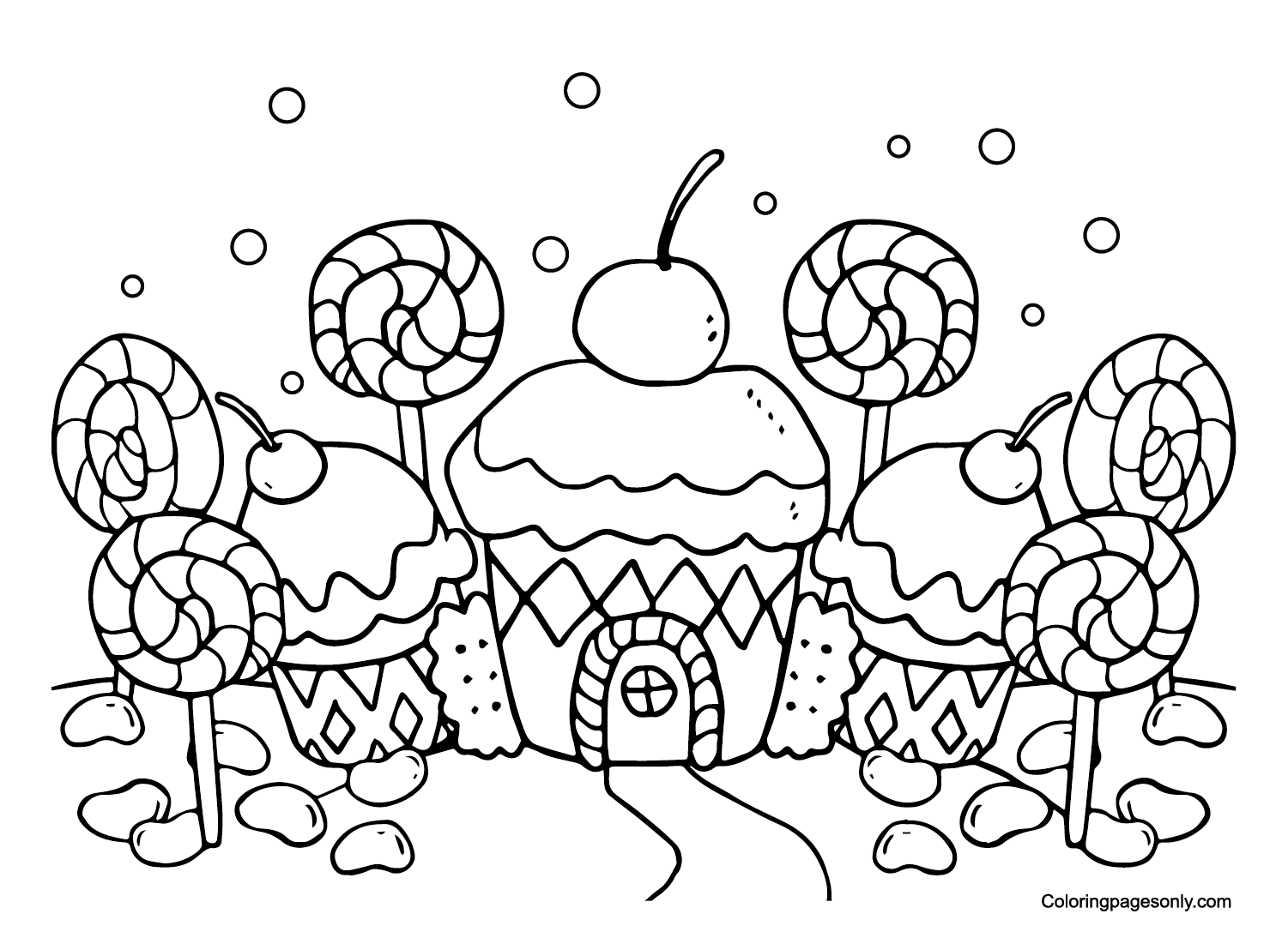 Candyland coloring pages