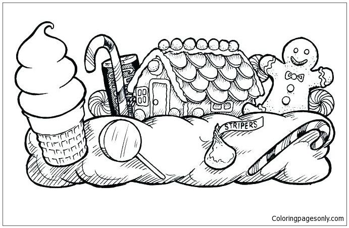 Candyland coloring pages