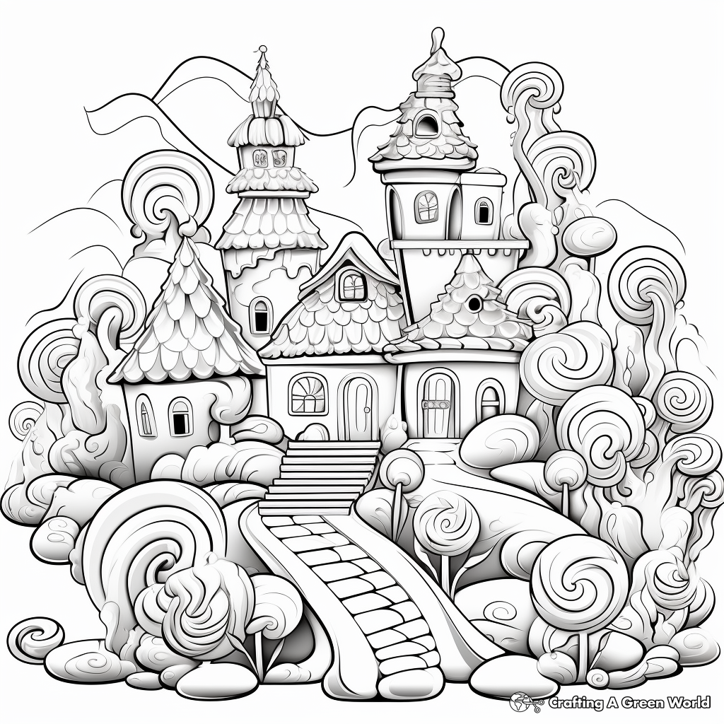 Candy coloring pages