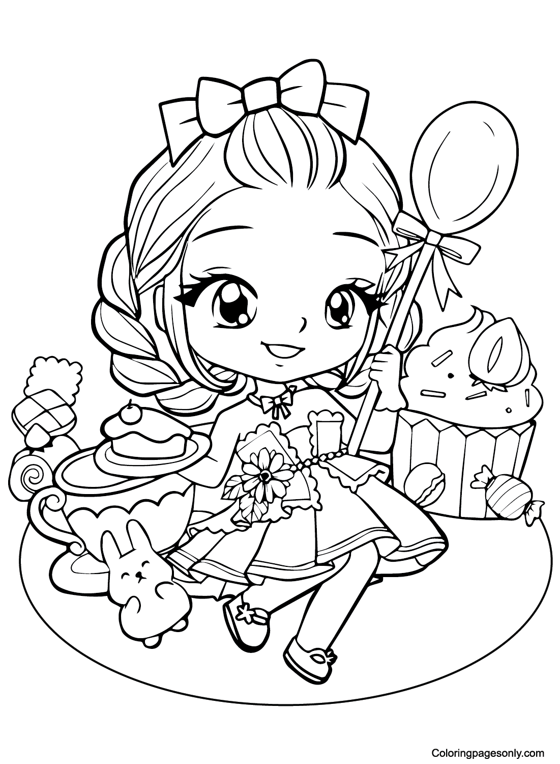 Candyland coloring pages printable for free download