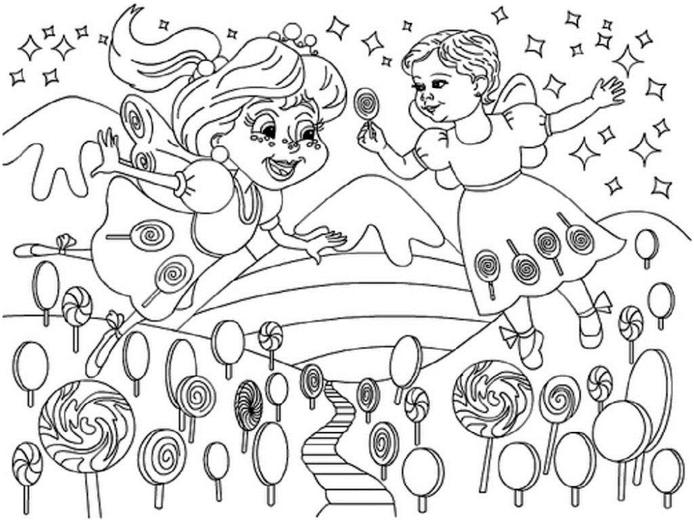 Candyland coloring pages for kids activity shelter