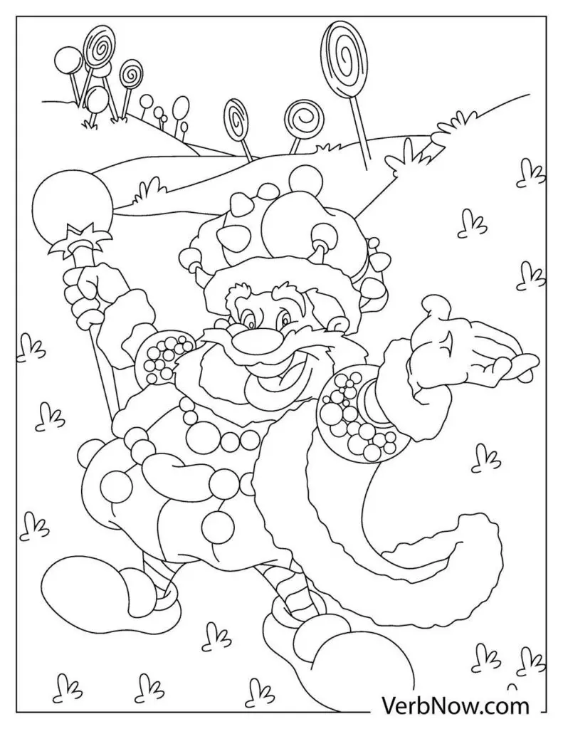 Free candyland coloring pages book for download printable pdf