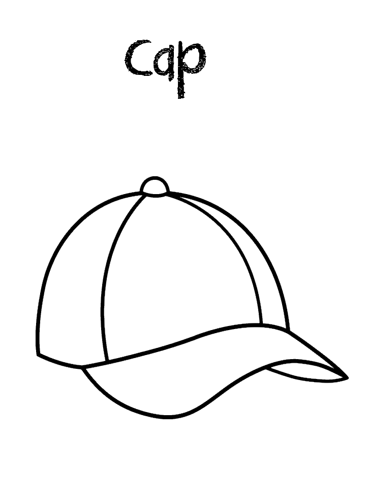 Hat coloring pages