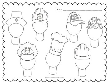 Hat coloring and printables by pre