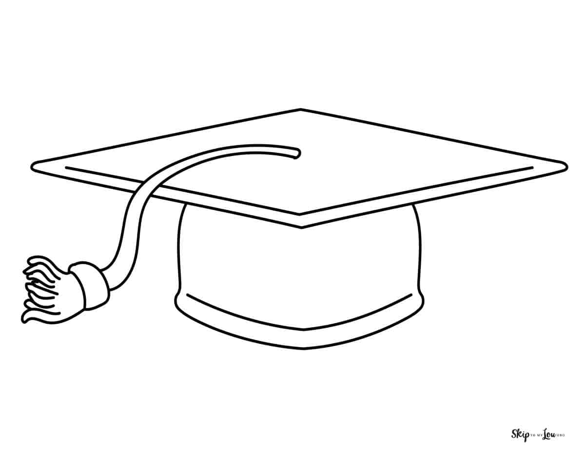 Graduation coloring pages skip to my lou