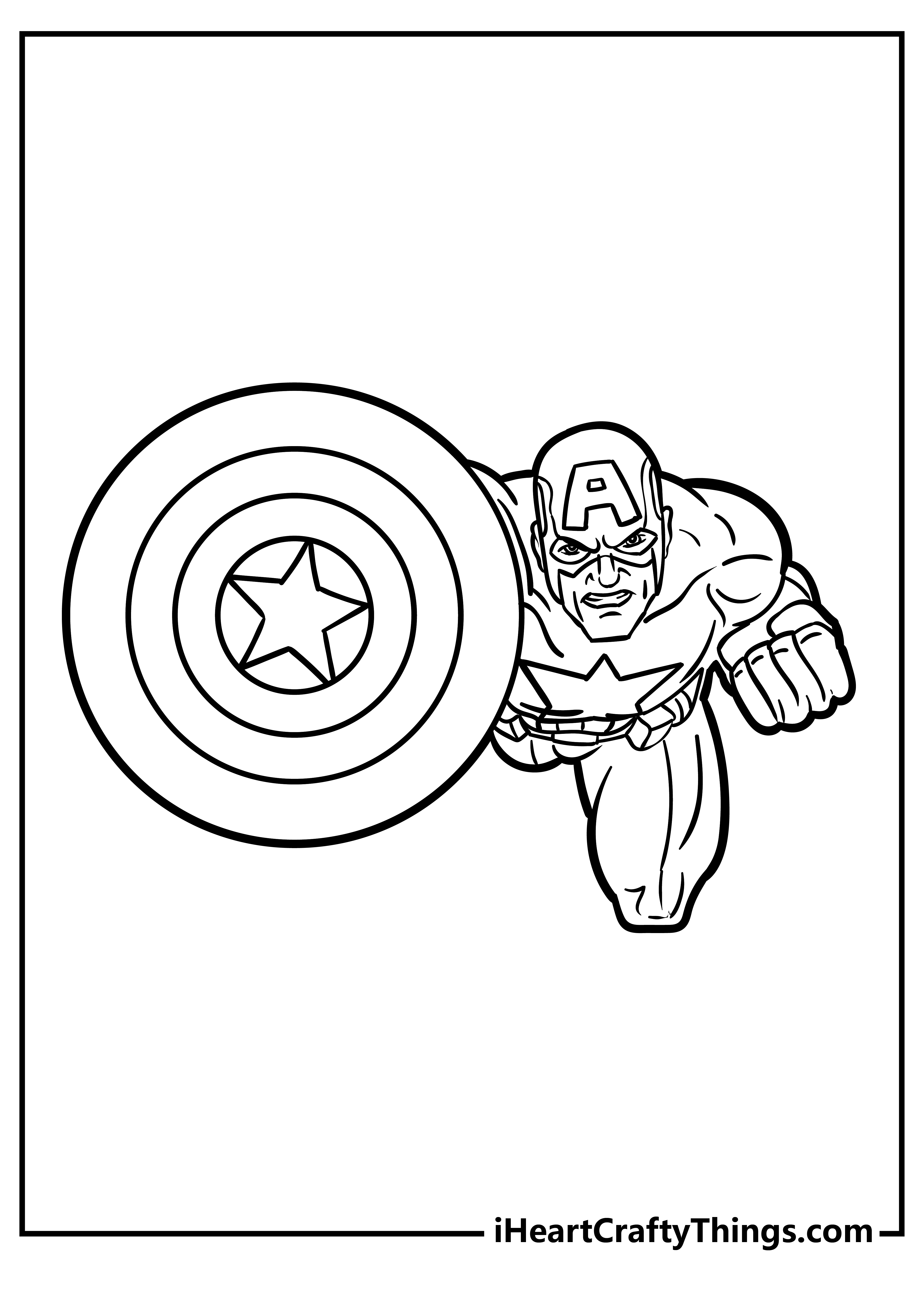 Captain america coloring pages free printables
