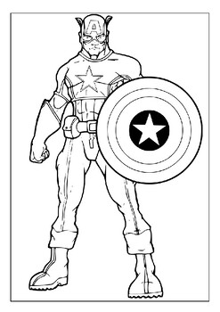 Printable captain america coloring pages bring your favorite superhero to life