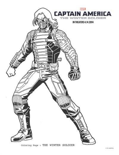 Updated captain america coloring pages