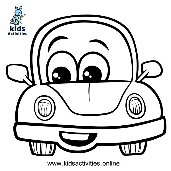 Free printable cute car coloring pages for kids â kids activities