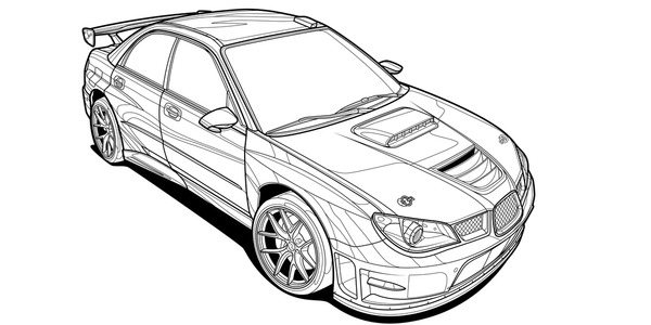 Thousand car coloring pages adults royalty