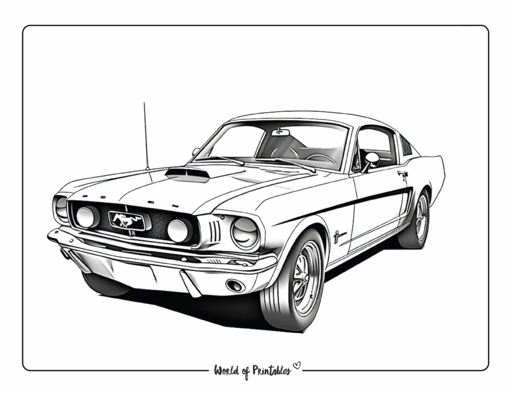 Car coloring pages