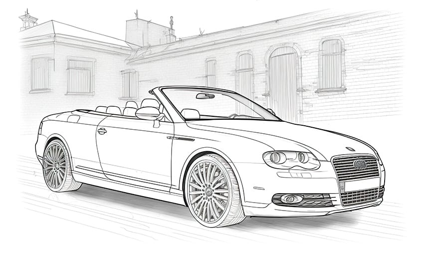 Car coloring pages