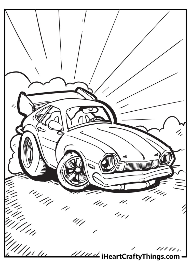 Cool car coloring pages free printables