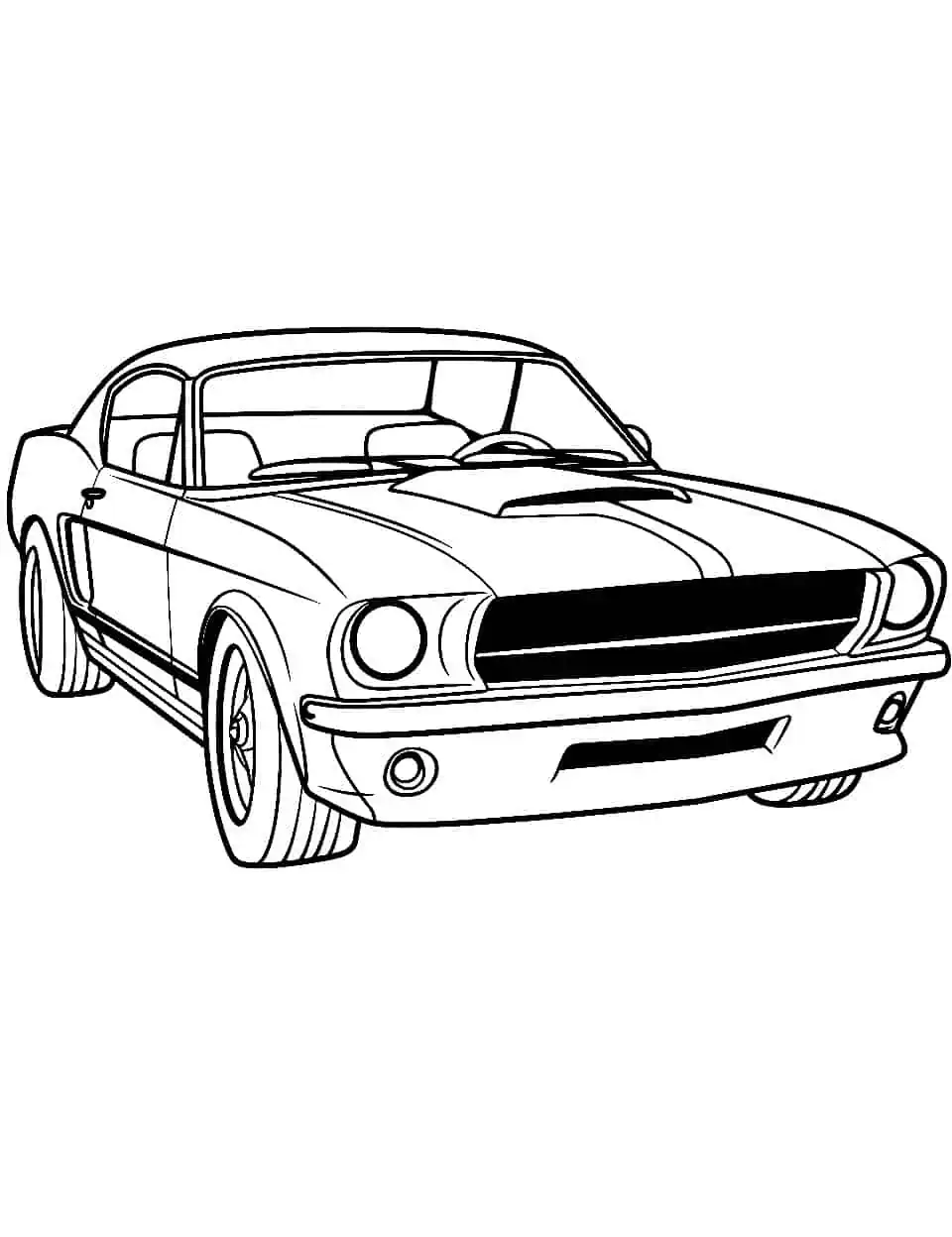 Car coloring pages free printable sheets