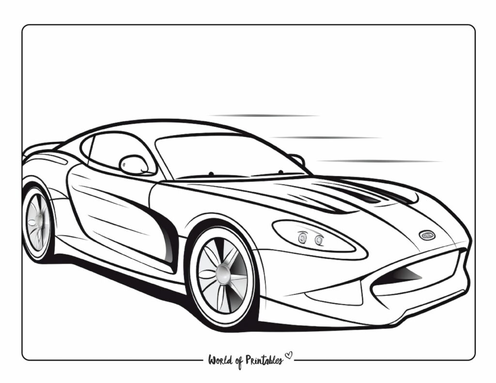 Car coloring pages