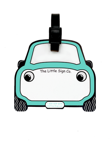 Car rider backpack tag the little sign co