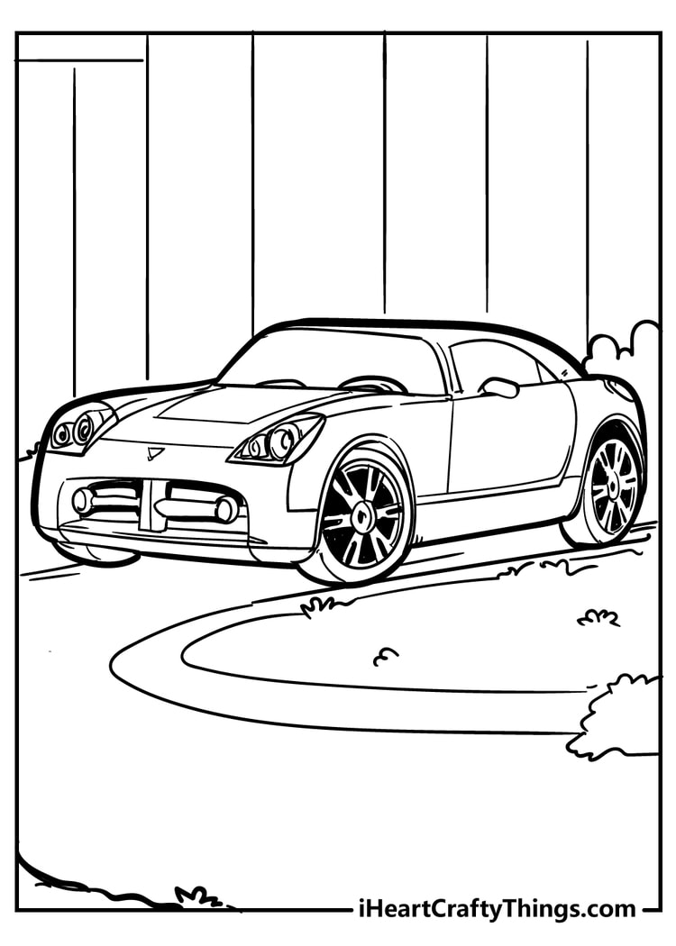 Cool car coloring pages free printables