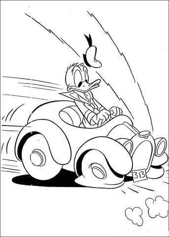 Riding car coloring page free printable coloring pages