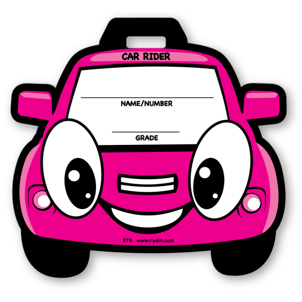 Car rider backpack tags