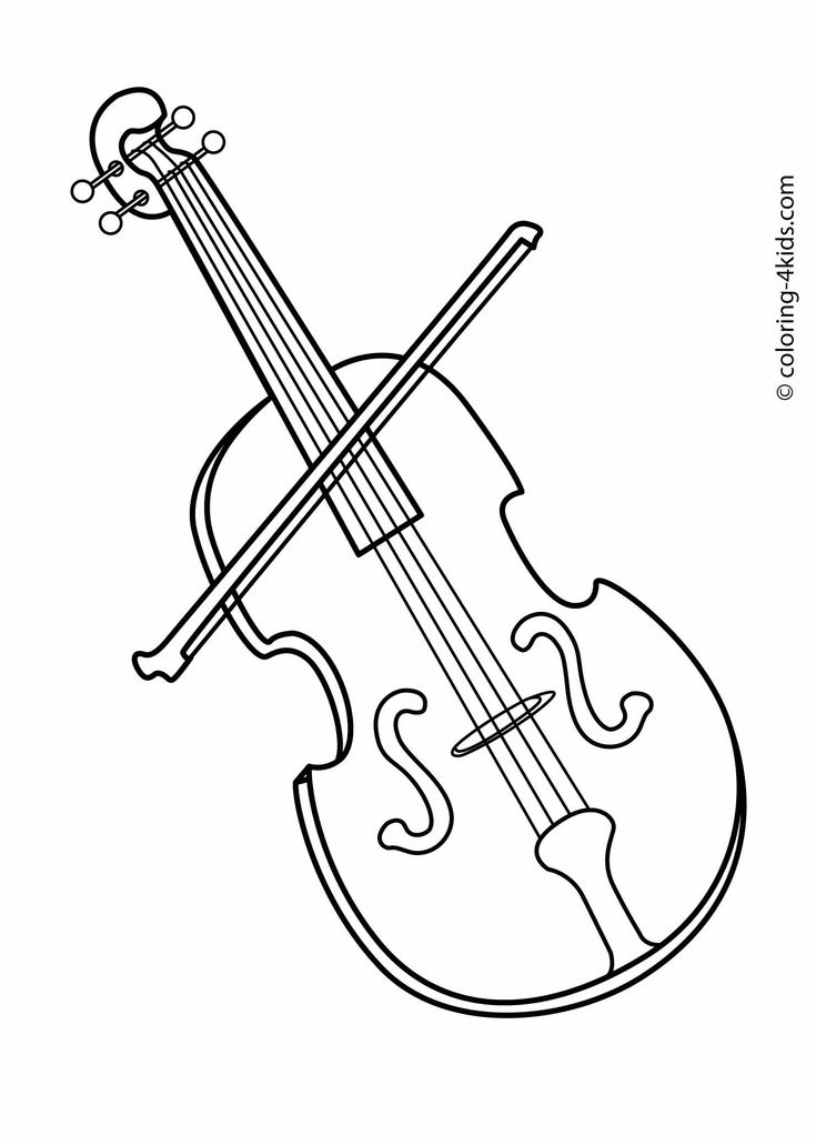 Violin musical instruments coloring pages for kids printable music coloring coloring pages kids musical instruments