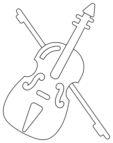 Violin coloring page free printable coloring pages