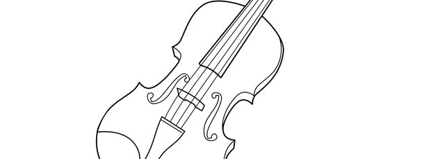 Violin template â large