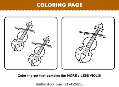 Violin coloring page images stock photos d objects vectors