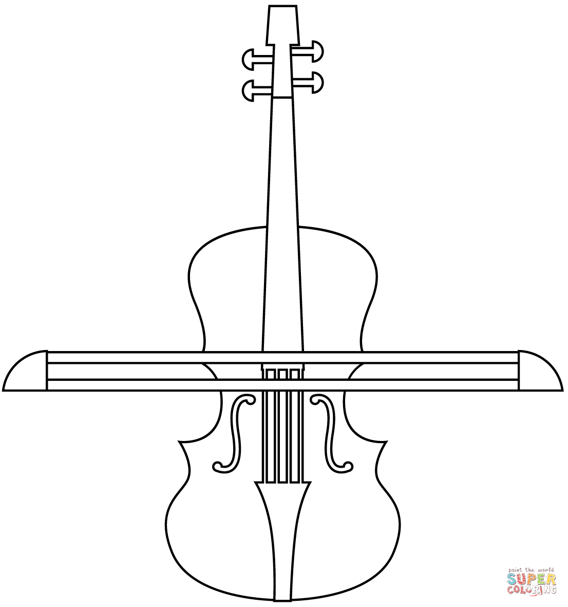 Violin coloring page free printable coloring pages