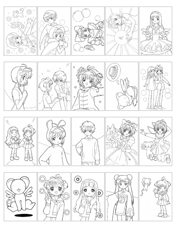 Card captor sakura coloring book ããã