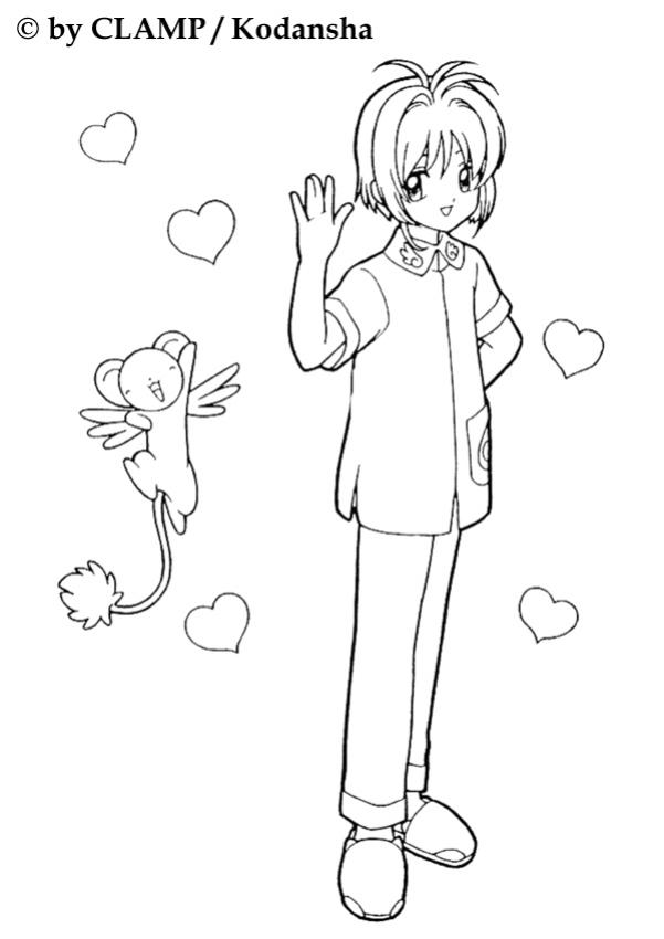 Free sakura card captor coloring page download free sakura card captor coloring page png images free cliparts on clipart library