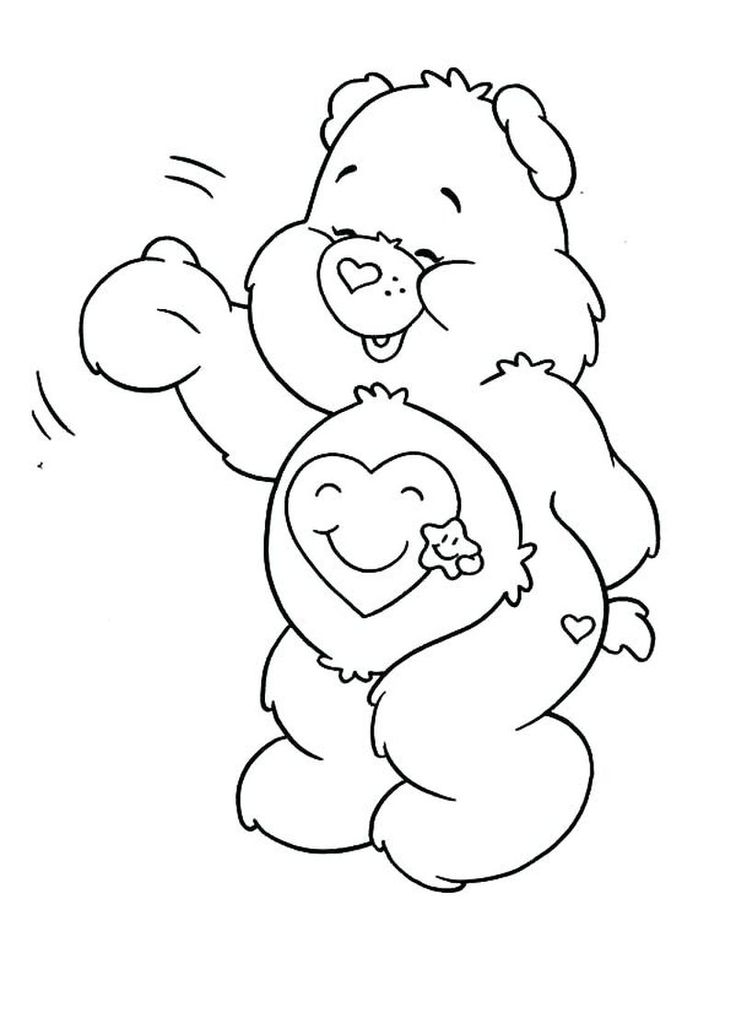 Printable care bear coloring pages for your kids