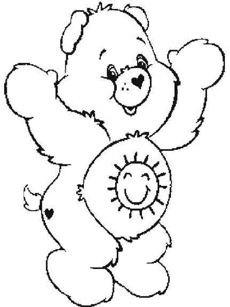 Free printable care bear coloring pages for kids