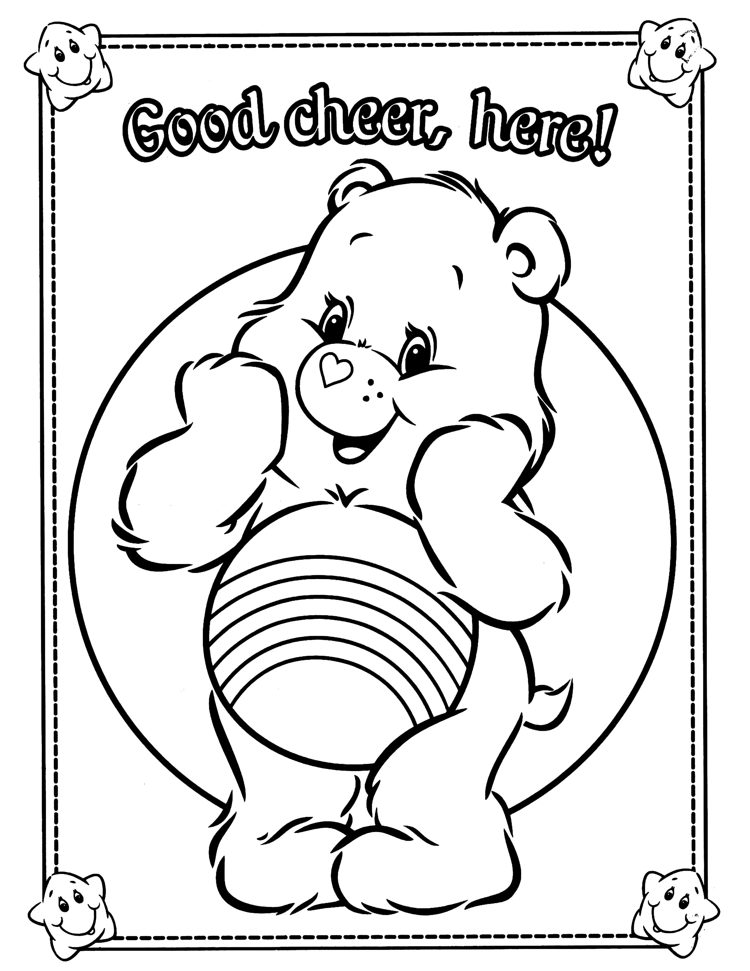 Care bears coloring pages for kids bear coloring pages hello kitty colouring pages coloring books