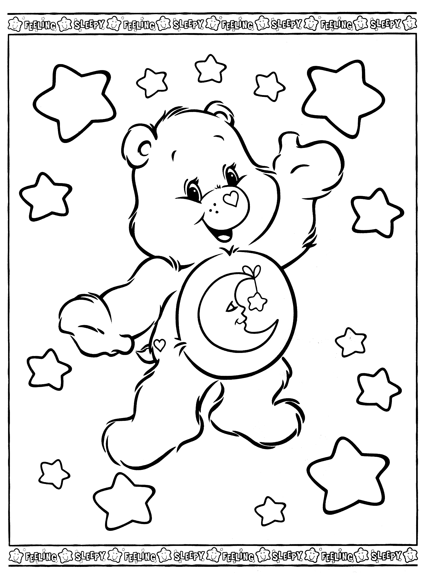 Care bears cartoons â free printable coloring pages