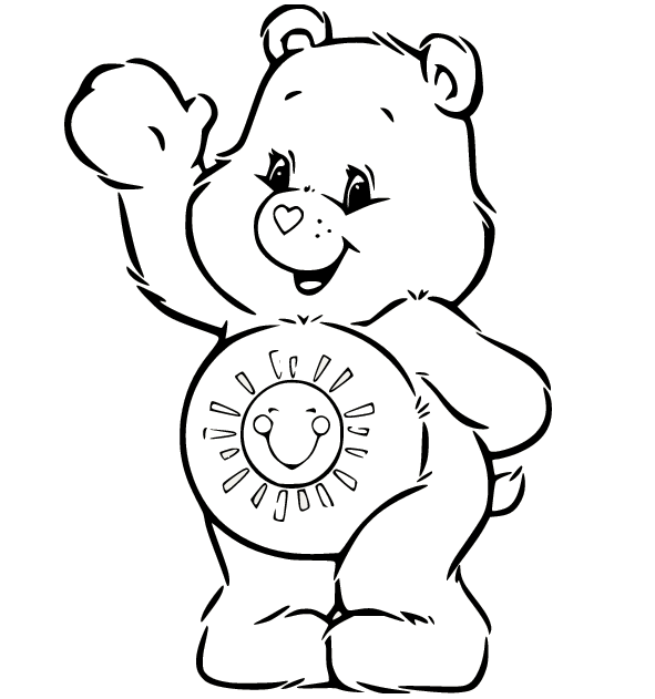 Care bears coloring pages printable for free download