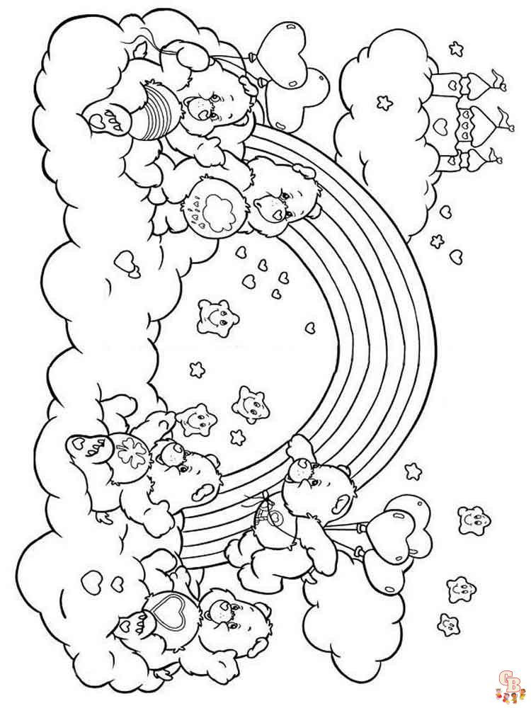 Care bears coloring pages