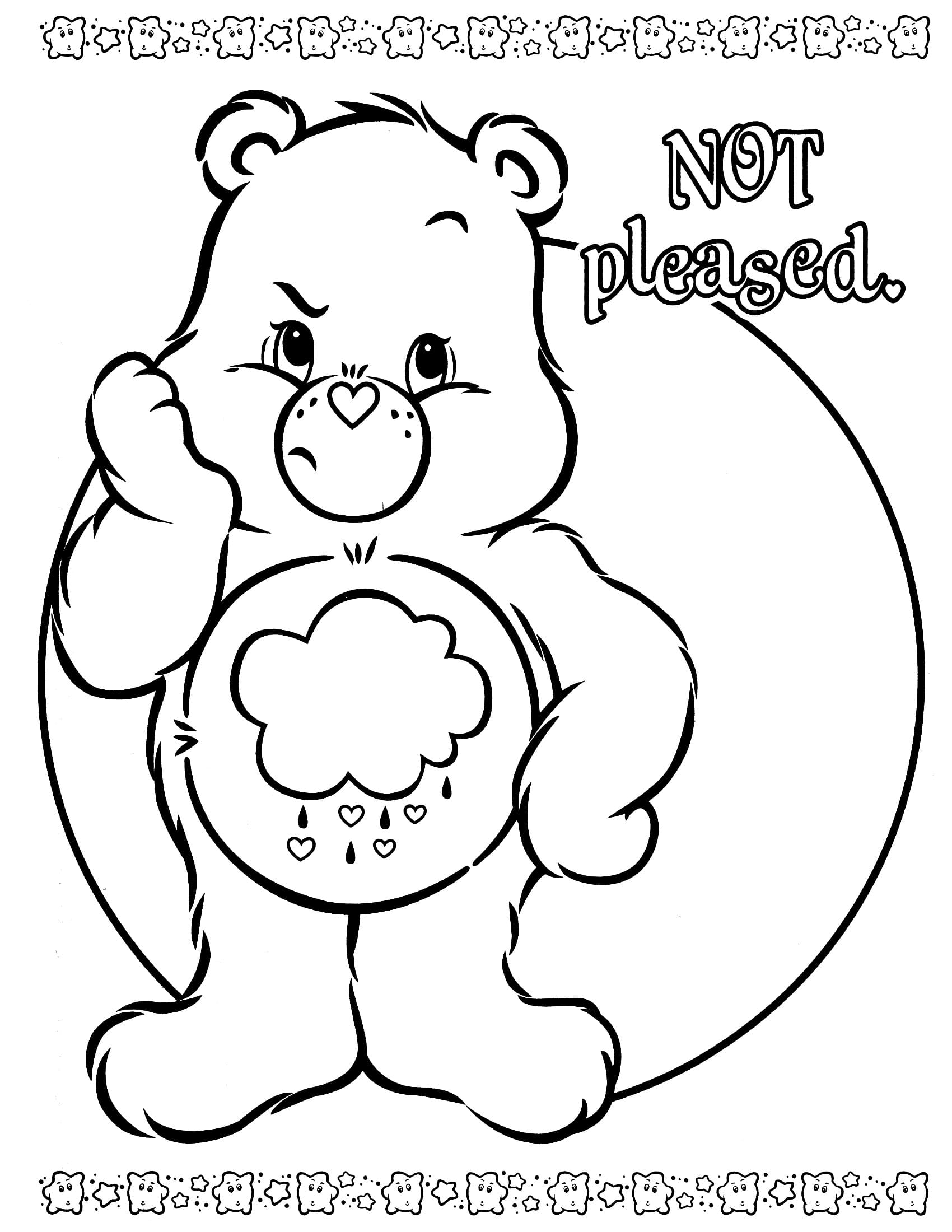 Care bears coloring pages images free printable